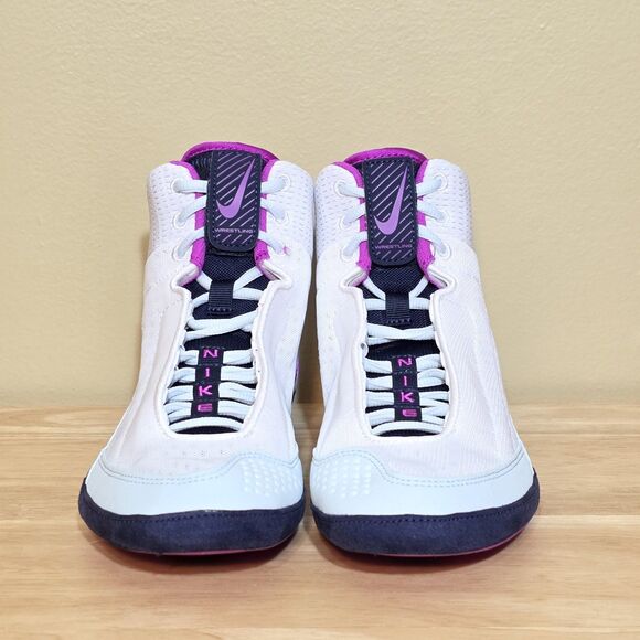 Nike Inflict 4 White Hyper Violet Wrestling Shoes HM9674-103 Men\'s Size 9 main image 5